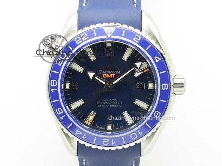 0427 2018 Seamaster Diver 300M SS RG VSF 1:1 Best Edition RG Bezel Blue Dial on Blue Rubber Strap A Contemporary 7927